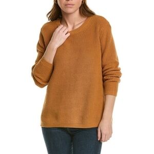 525 America Emma Sweater Knit Cotton Caramel crewneck